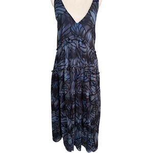Free People Blue and Black Maxi Dress